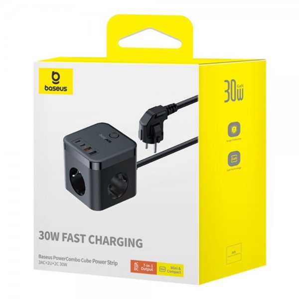 Baseus Laturi PowerCombo Cube PowerStrip 30W