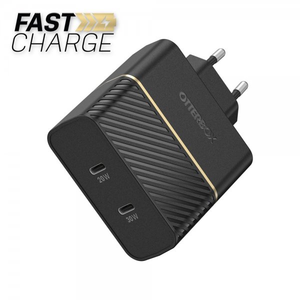 Otterbox USB-C-laturi 50 W pikalaturi, musta hohto