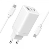 Xqisit-seinälaturi 65W GaN USB-C PD/USB-A