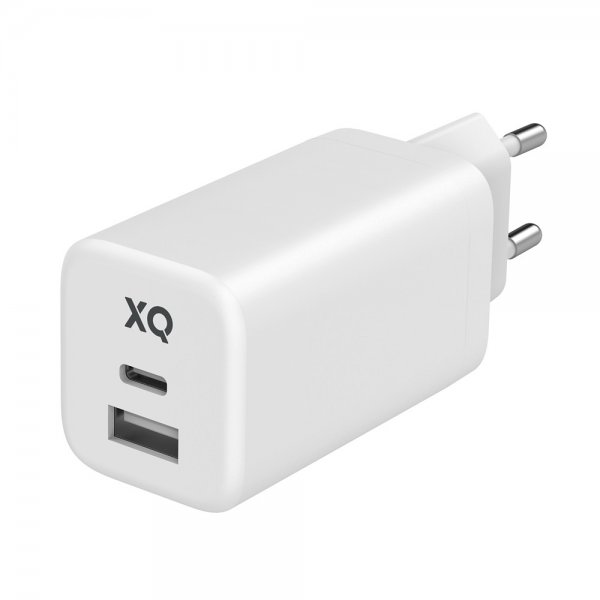 Xqisit-seinälaturi 65W GaN USB-C PD/USB-A