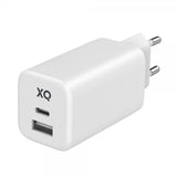 Xqisit-seinälaturi 65W GaN USB-C PD/USB-A