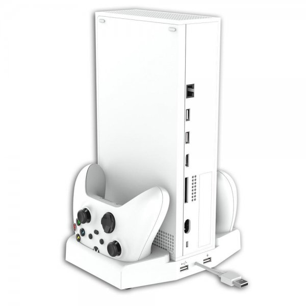 Ipega-lataustelakka tuulettimella Xbox Series S:lle ja 2 ohjaimelle