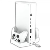 Ipega-lataustelakka tuulettimella Xbox Series S:lle ja 2 ohjaimelle