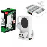 Ipega-lataustelakka tuulettimella Xbox Series S:lle ja 2 ohjaimelle