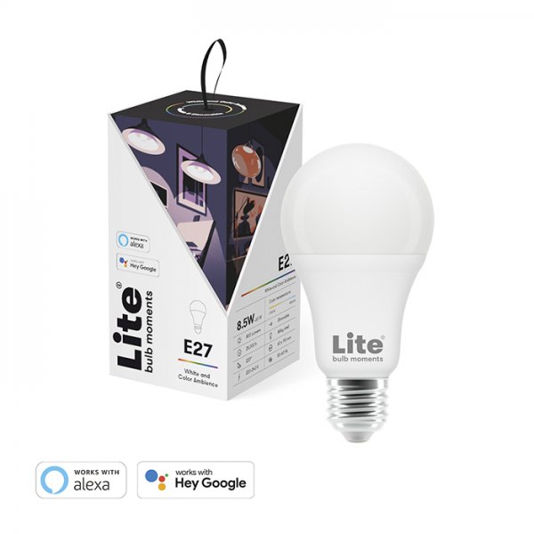 Lite bulb moments White & Color Ambiance (RGB) E27 Lamppu