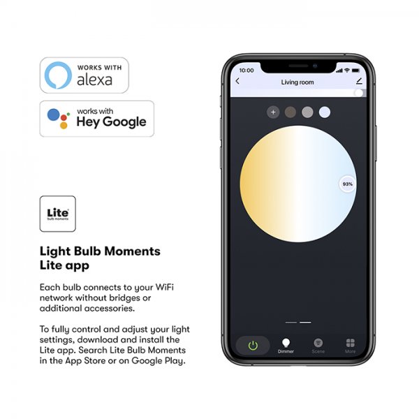 Lite bulb moments White Ambience E27 Filament-lamppu