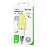 Deltaco Smart Home LED-lamppu Filament E14 WiFi 4.5W