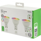 Deltaco Smart Home LED-lamppu GU10 WiFi 5W RGB 3 kpl