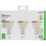 Deltaco Smart Home LED-lamppu GU10 WiFi 5W RGB 3 kpl