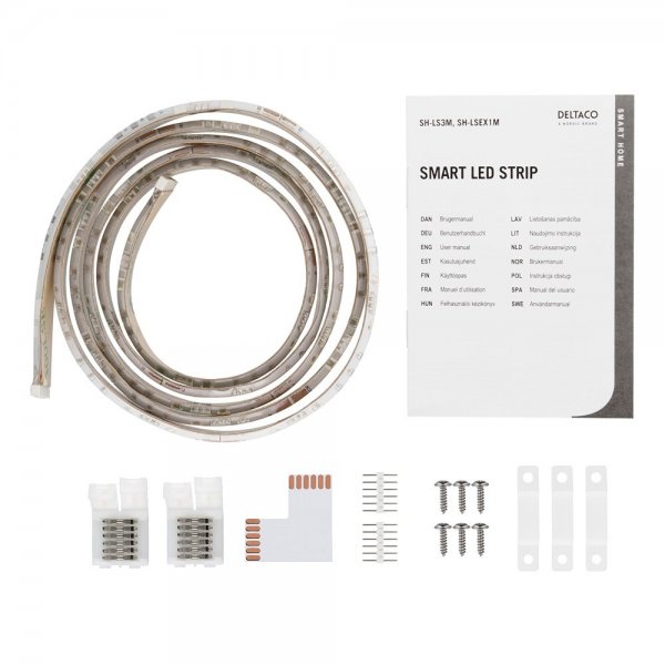 Deltaco Smart Home LED-nauhan jatko RGB 6-pin 1m