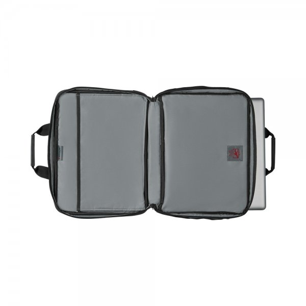 Wenger Legacy 16" Double Gusset -tietokonelaukku, harmaa/musta