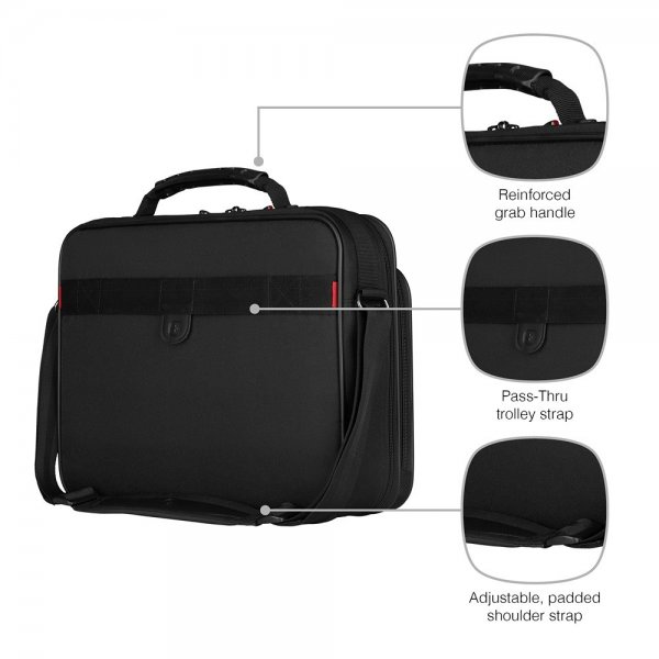 Wenger Legacy 16" Slim -tietokonelaukku, musta