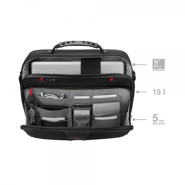 Wenger Legacy 16" Slim -tietokonelaukku, musta