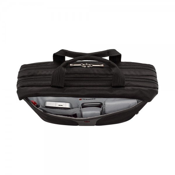 Wenger Legacy 17" Slim -tietokonelaukku, harmaa/musta