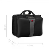 Wenger Legacy 17" Triple Gusset -tietokonelaukku, harmaa/musta