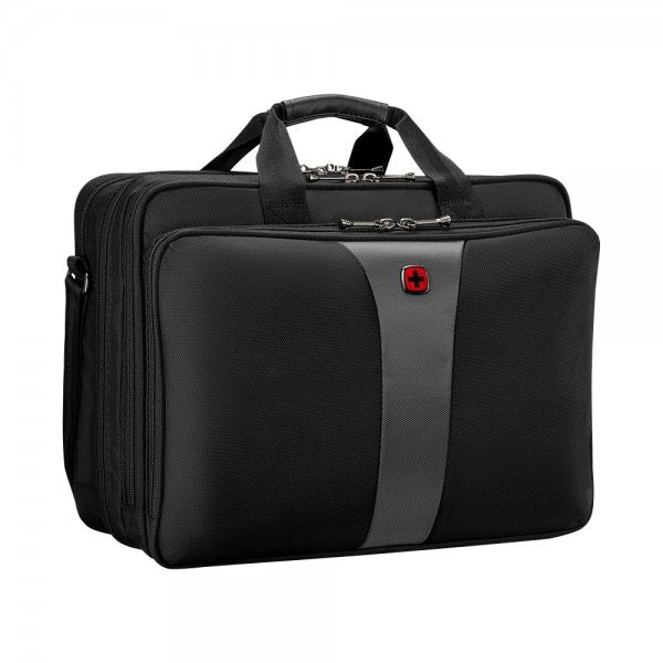 Wenger Legacy 17" Triple Gusset -tietokonelaukku, harmaa/musta