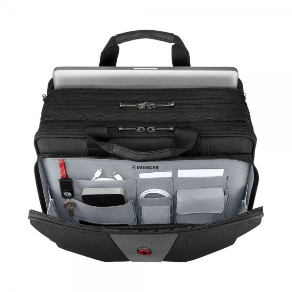 Wenger Legacy 17" Triple Gusset -tietokonelaukku, harmaa/musta