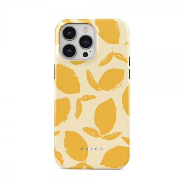 Burga iPhone 14 Pro -suojakuori Tough MagSafe Lemon Tart