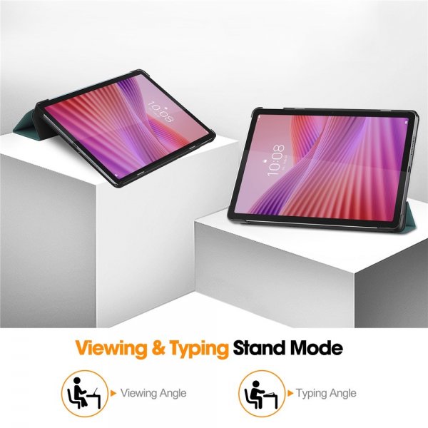 Lenovo Tab 10.1 TB311FU Kolmiosainen suojakotelo, vihreä