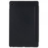 Lenovo Tab M10 Plus (3. sukupolvi) TB125 TB128 kolmiosainen suojakotelo, musta