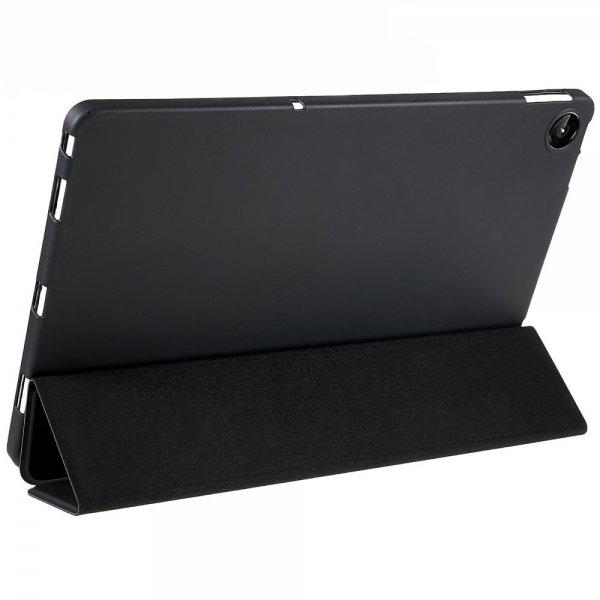Lenovo Tab M10 Plus (3. sukupolvi) TB125 TB128 kolmiosainen suojakotelo, musta