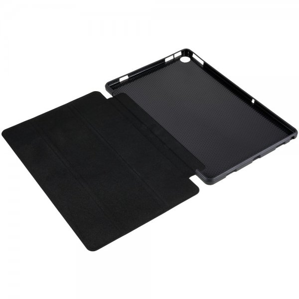 Lenovo Tab M10 Plus (3. sukupolvi) TB125 TB128 kolmiosainen suojakotelo, musta