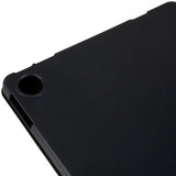 Lenovo Tab M10 Plus (3. sukupolvi) TB125 TB128 kolmiosainen suojakotelo, musta