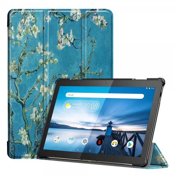 Lenovo Tab M10 TB-X605 TB-X505 Kotelo Kuvio Persikankukkia