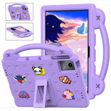 Lenovo Tab M11 TB330 - lastenkuori tarroilla, violetti