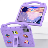 Lenovo Tab M11 TB330 - lastenkuori tarroilla, violetti