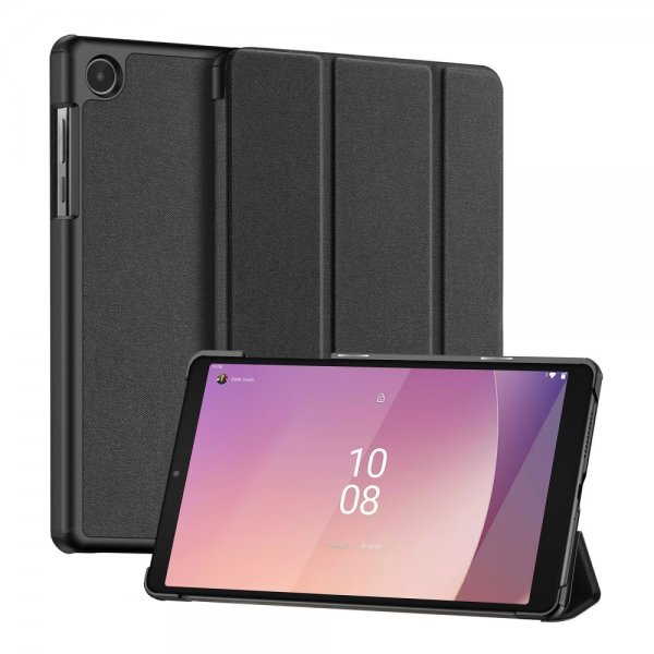 Dux Ducis Lenovo Tab M8 (4. sukupolvi) TB300 -suojakotelo DOMO-sarja Musta