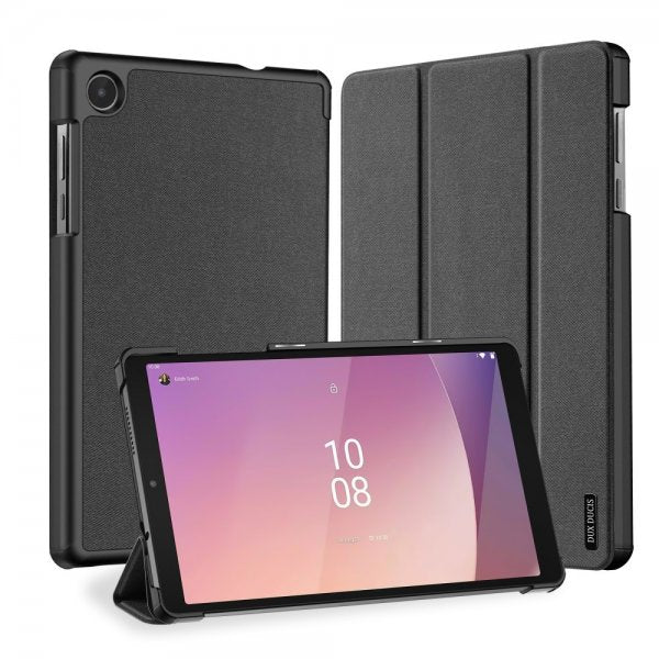 Dux Ducis Lenovo Tab M8 (4. sukupolvi) TB300 -suojakotelo DOMO-sarja Musta