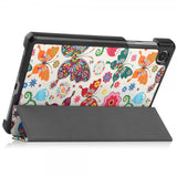 Lenovo Tab M8 (4. sukupolvi) TB300 suojakotelo, värikkäät perhoset -kuvio