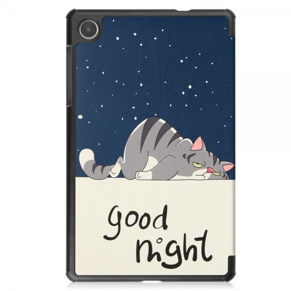 Lenovo Tab M8 (4th gen) TB300 -kotelo, aihe Good Night