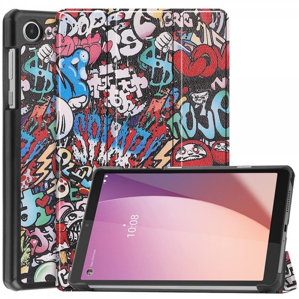 Lenovo Tab M8 (4. sukupolvi) TB300 -suojakuori kuviolla, Graffiti