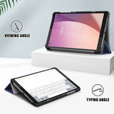 Lenovo Tab M8 (4. sukupolvi) TB300 Fodral Trifold Sininen