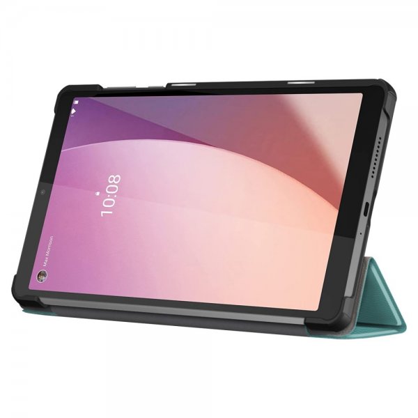 Lenovo Tab M8 (4. sukupolvi) TB300 Kolmiosainen suojakotelo, vihreä