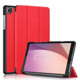 Lenovo Tab M8 (4. sukupolvi) TB300 Kolmiosainen suojakotelo Punainen