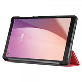 Lenovo Tab M8 (4. sukupolvi) TB300 Kolmiosainen suojakotelo Punainen