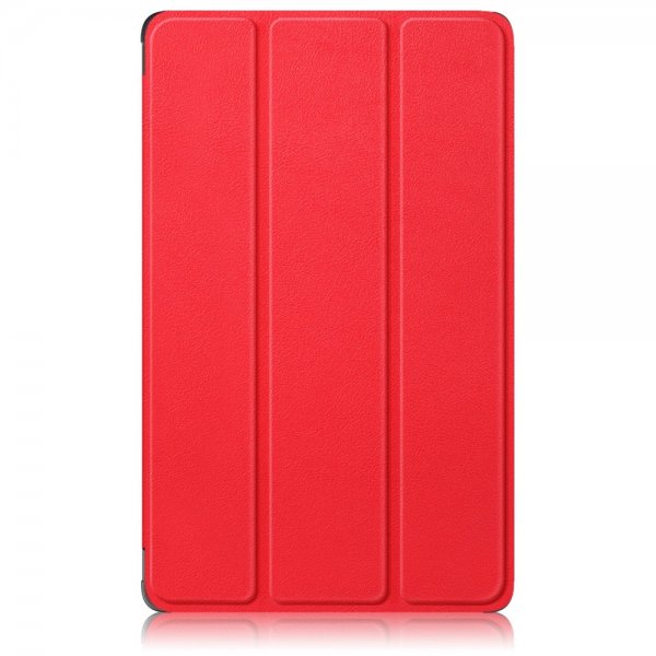 Lenovo Tab M8 (4. sukupolvi) TB300 Kolmiosainen suojakotelo Punainen