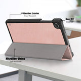 Lenovo Tab M8 (4. sukupolvi) TB300 Folio-kotelo, kolmiosainen, ruusukulta