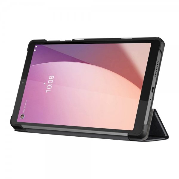 Lenovo Tab M8 (4. sukupolvi) TB300 -kotelo, kolmiosainen, musta
