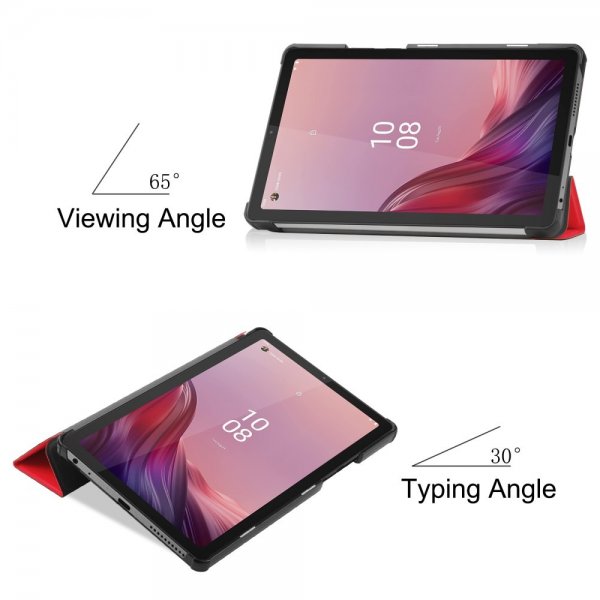 Lenovo Tab M9 TB310 Suojakotelo Kolmiosainen Punainen