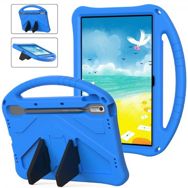 Lenovo Tab P11 Pro (2nd gen) TB132 TB138 Lasten suojakotelo Jalustatoiminnolla Sininen