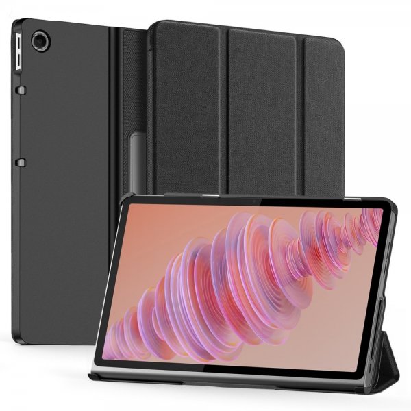 Dux Ducis Lenovo Tab Plus -suojakotelo, DOMO-sarja, musta