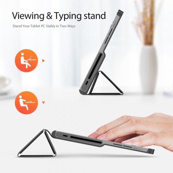 Dux Ducis Lenovo Tab Plus -suojakotelo, DOMO-sarja, musta