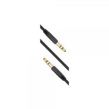 Kiinteä äänikaapeli AUX 3,5 mm 1 m musta