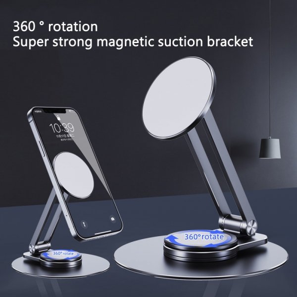LK-T639 360 kääntyvä magneettinen puhelinteline, musta