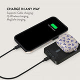 Burga Powerbank MagSafe 5000 mAh Love Me Right Metallinharmaa
