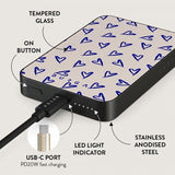 Burga Powerbank MagSafe 5000 mAh Love Me Right Metallinharmaa